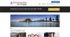 Desktop Screenshot of chiropractorsonfraser.co.nz