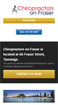 Mobile Screenshot of chiropractorsonfraser.co.nz