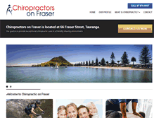 Tablet Screenshot of chiropractorsonfraser.co.nz